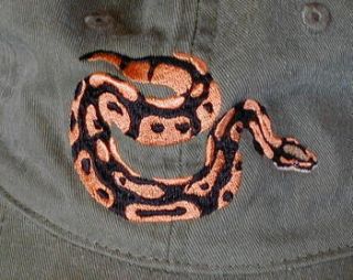 Ball Python Hat New Embroidered Cotton Cap