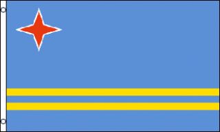 x5 Aruba Flag Outdoor Banner Caribbean Island 3x5