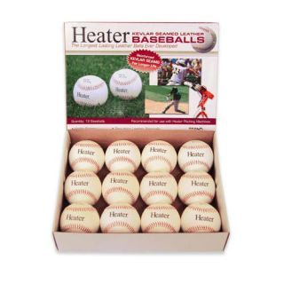 Heater Real Leather Pitching Machine Baseballs 1 DOZ Baseballs