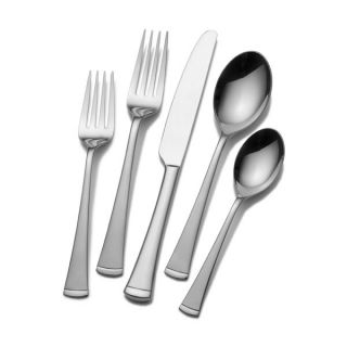 gourmet basics by mikasa contempo 20 pc flatware set the clean lines 