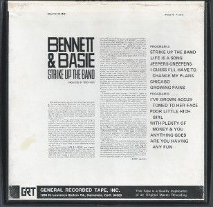 Reel to Reel Bennett Basie Strike Up The Band Jazz Great Combination 