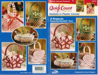 Baskets in Plastic Canvas Pattern Book 5 Designs