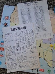 1977 Avalon Hill Bookshelf Game Rail Baron 100 Complete Hard to Find 