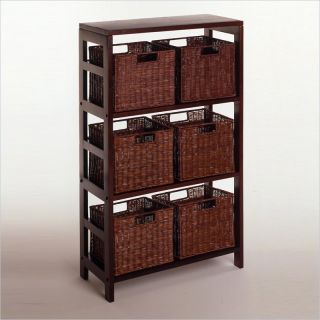  hold the Espresso Large Storage Basket or two Small Storage Baskets 