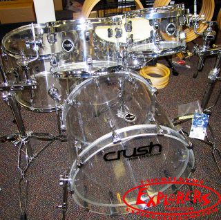   Acrylic Series Drum Set 5 Piece New Shell Pack Drums Amazing