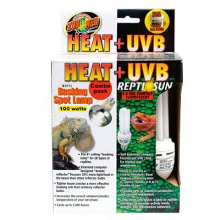 Heat UVB Basking Spot Lamp Combo Pack FSC 1