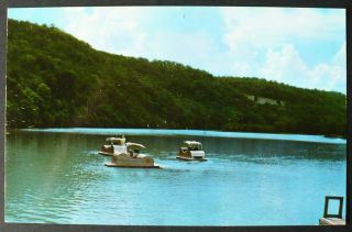 1950s Pedalos Pedal Boats on Bass Lake Roaring River State Park 