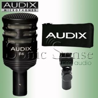 Audix D6 Kick Bass Drum Mic D 6 Dynamic Microphone 6874711210478 