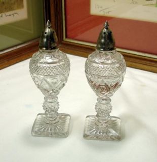 Imperial Cape Cod Tall Footed Salt Pepper Shakers