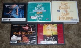 Lot of 5 Mary Balogh Unabr CD Audio Books The Secret Mistress