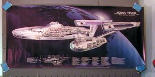 1979 Star Trek TMP Cutaway Poster Artwork by David Kimble ITCPO 610 