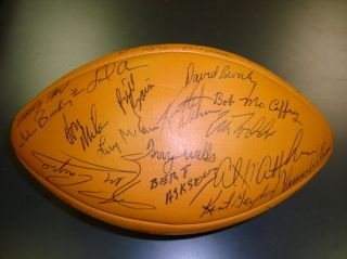 MINT 1975 Green Bay Packers Team Signed Football w/Bart Starr