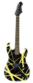 New Black & Yellow Starter Electric Guitar Solid Body Full Size with 