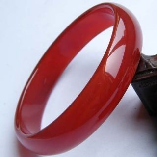 beautiful Red Jade agate bangle bracelet 60mm