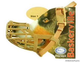 baskerville basket plastic dog muzzle all sizes 1 15