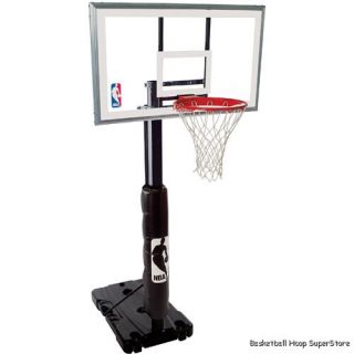 spalding 68395r spalding portable basketball hoop goal system with 54 