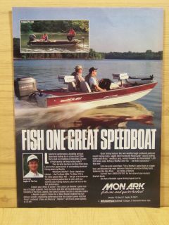 1991 MonArk Legend 170 Pro Bass Crappie Pro 160 Boats magazine ad Gary 