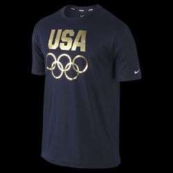  Nike Dri FIT Logo (USA) Mens Running T Shirt