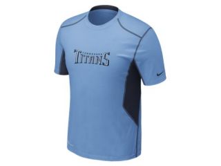 Nike Pro Combat Hypercool 20 Fitted Short Sleeve NFL Titans Mens Shirt 