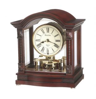 Bulova Bardwell Dual Chime Mantel Clock Model B1987