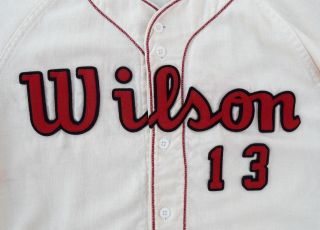 Vtg 50s Rawlings Wilson Baseball Uniform Wool Jersey T Shirt Sewn Felt 