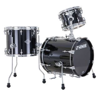   Force 3pc Jungle Kit All Maple 16 Bass Drum Piano Black New
