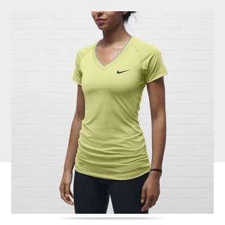 Nike Pro Essentials Fitted V Neck Womens Shirt 458663_333_A