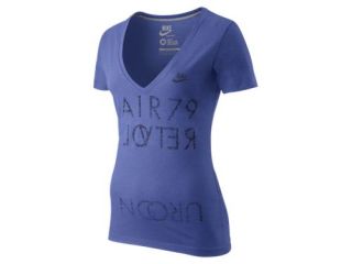 Tee shirt &224; col en &160;V profond Nike Air&160;79 pour Femme 