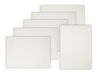 Pacific Merchants 17 x 12 Placemat # 2159 Pearl White Shimmer   Set 
