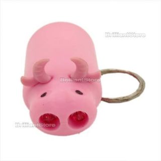 Cow (Pig?) Flashlight Keychain with 2 LED for $1.39 +  
