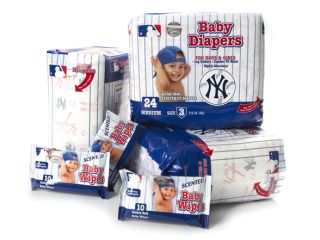 MLB Officially Licensed Disposable Diapers   3 Packs with BONUS 3 