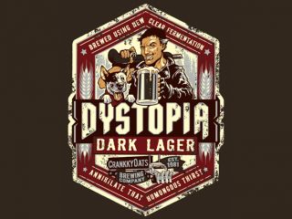 Dystopia Dark Lager   Pullover Hoodie   Full View