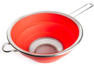 Starfrit Gourmet Silicone and Stainless Steel Collapsible Colander 