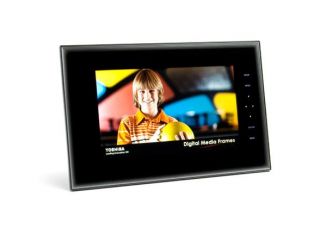 toshiba 10 digital picture frame on stand