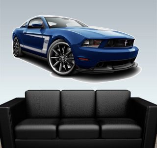 2012 BOSS 302 Mustang WALL GRAPHIC DECAL MAN CAVE MURAL PRINT Ford NWT