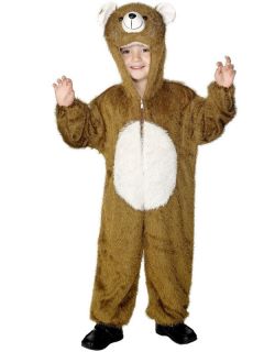 Childrens Bear Fancy Dress Costume Zoo Jungle Animal Book Week Kids 