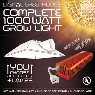 1000 watt DIGITAL GROW LIGHT Kit 1000w HPS w BALLAST BULB HOOD Sodium 