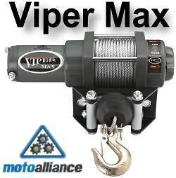 VIPER Max 3000lb ATV Winch & Custom Mount for Yamaha Grizzly 550/700 