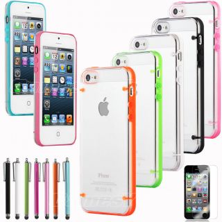 Ultra thin Clear/Transparent Bumper Case Skin PC Frame For iPhone 5 5G 