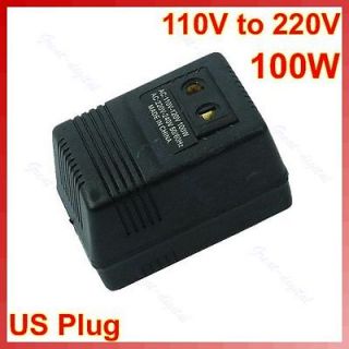100W AC Power 110V to 220V Voltage Converter Adapter Travel 