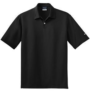 NWOT NIKE Golf Cap Sleeve POLO Dress Dri Fit Black Knit w Pockets M