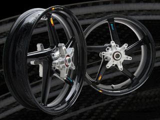 BST 5 Spoke Carbon Fiber Wheels Rim Set   Kawasaki ZX6R ZX 6R ZX6RR ZX 