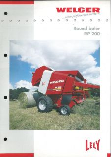 lely welger round baler rp200 brochure v2 