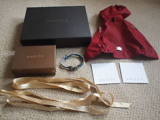 New Gucci dog collar And red rubber dog coat jacket Raincoat XS Wow 
