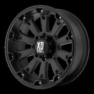 17 inch Black wheels rims XD Series 800 Misfit Chevy Gmc 1500 trucks 6 