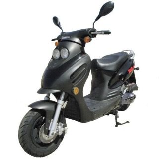 NEW Dash TPGS 804 BLACK Gas 49cc Moped Scooter w/ Rear Mounted Storage 