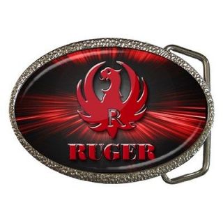 new ruger firearms logo custom belt buckle from hong kong