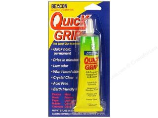 2oz Beacon Quick Grip Bonding Glue Adhesive All Purpose Clear Flexable 