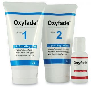 OXYFADE Kit   Exfoliating Gel, Lightening and Concealing Cream  Tattoo 