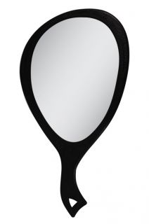 Large Teardrop Mirror Vanity Hand Mirror Salon Style High Gloss 